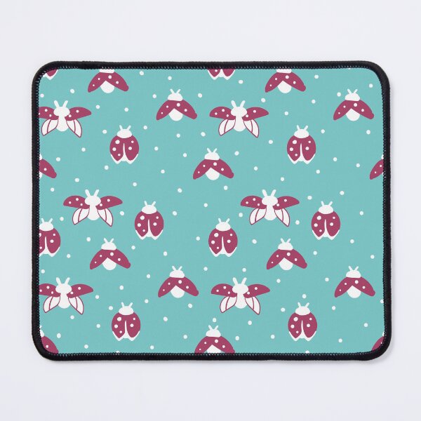 Item preview, Ladybirds red and mint pattern designed and sold by Elena Romashko.