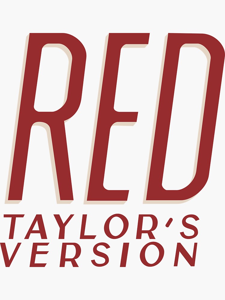 Buy Red Taylor Swift Stickers, Red taylors Version Stickers Online in India  