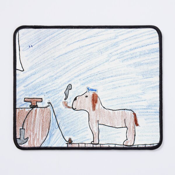 Item preview, Dog at the port with pipe designed and sold by MadeBySicilian.