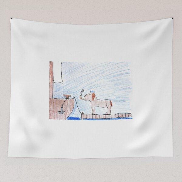 Item preview, Dog at the port with pipe designed and sold by MadeBySicilian.