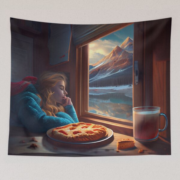 Item preview, Solitude and a Slumbering Snack Digital Painting designed and sold by CodeAndColors.