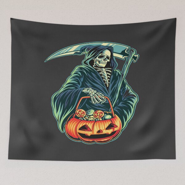 Item preview, Halloween Pumpkin skeleton ghost best art for celebrants designed and sold by AssamFT.