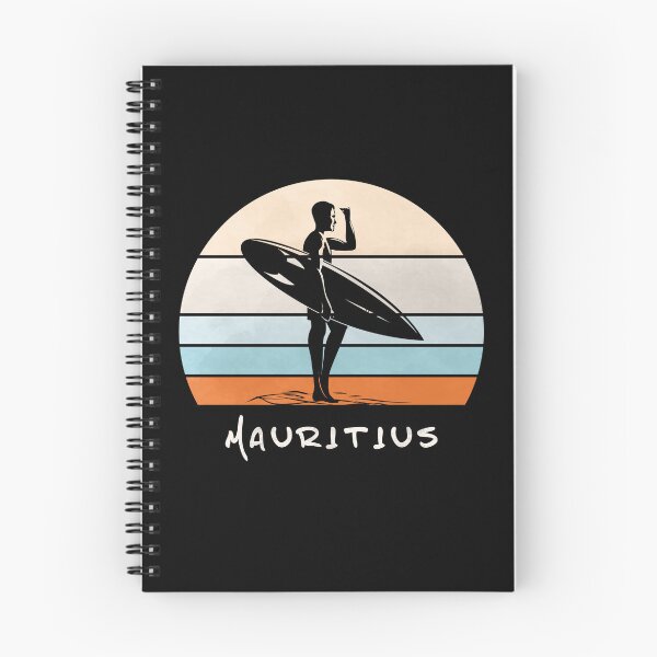 Item preview, Mauritius Summer Surf, Beach Surfing Paradis Vintage Retro Style, MU Surfer designed and sold by AlphaMstudio.