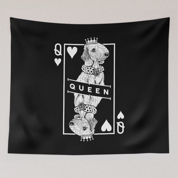Item preview, Bedlington Terrier Queen Of Hearts Funny Dog Lover Pop Art designed and sold by GrandeDuc.