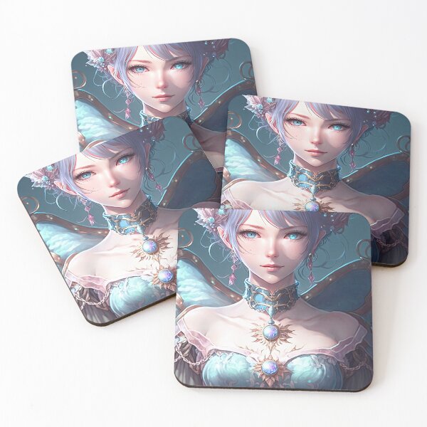 Item preview, A fantasy elf female bishop in a blue pastel dress designed and sold by PJGartui.