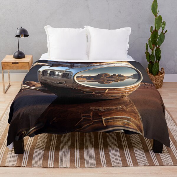 Item preview, Reflections of Time A Mug Silver and a Hovercraft Digital Painting designed and sold by CodeAndColors.