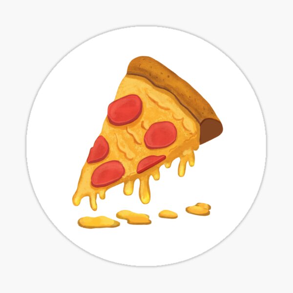 Pepperoni Pizza Slice Sticker