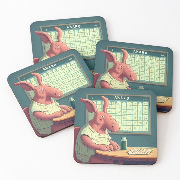 Item preview, Bingo Night with the Aardvark Digital Painting designed and sold by CodeAndColors.
