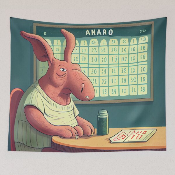 Item preview, Bingo Night with the Aardvark Digital Painting designed and sold by CodeAndColors.