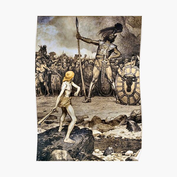 David and Goliath - Osmar Schindler Poster