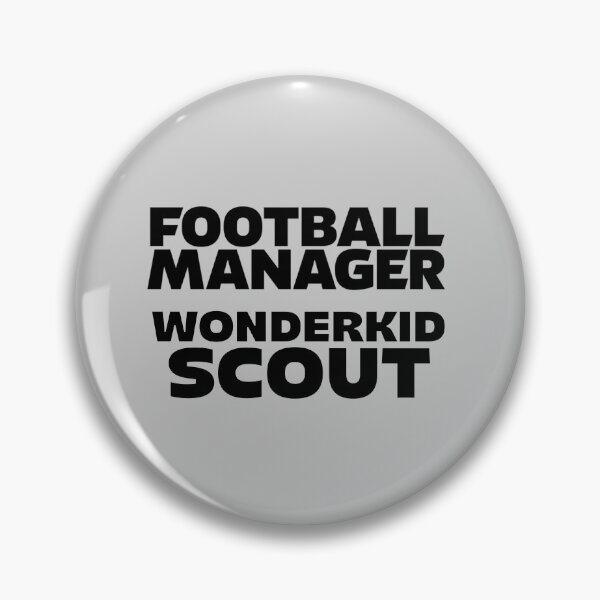 Item preview, Football Manager Wonderkid Scout Black designed and sold by VRedBaller.