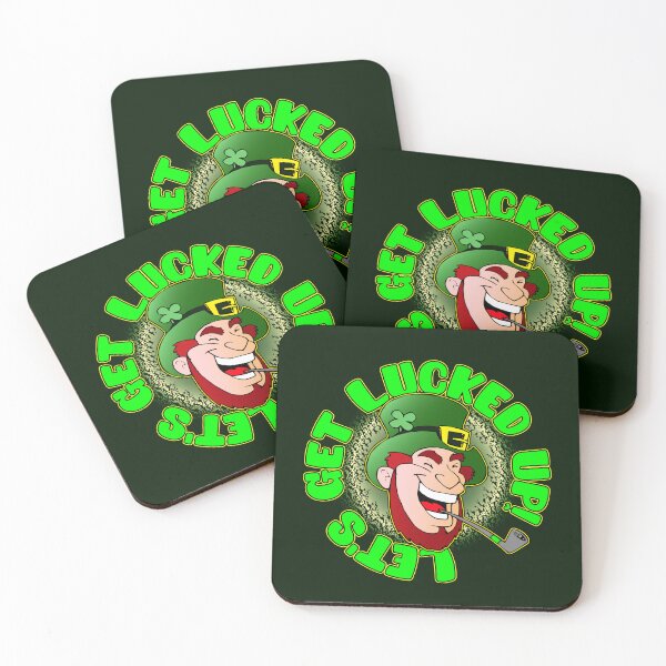 Item preview, Let's Get Lucked Up Funny St Patrick's Day Leprechaun Slogan designed and sold by CRHPOD20.