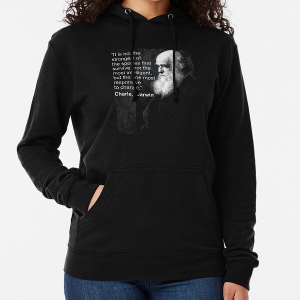Item preview, Charles Darwin Porträt Zitat Evolution Atheist Shirt designed and sold by bledi.