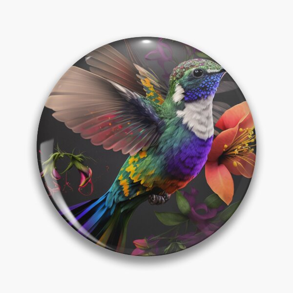 Item preview, Hummingbird and Flower designed and sold by BOBMIA.