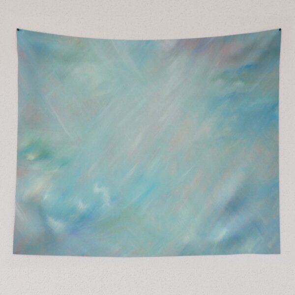 Item preview, Abstract blue haze float art designed and sold by Sarah Trett.