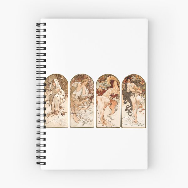 Item preview, Seasons,Alfonse Mucha Art Nouveau Vintage woman illustration, Elegant Beauty - Alphonse Mucha Inspired Art designed and sold by RaspberryEM.