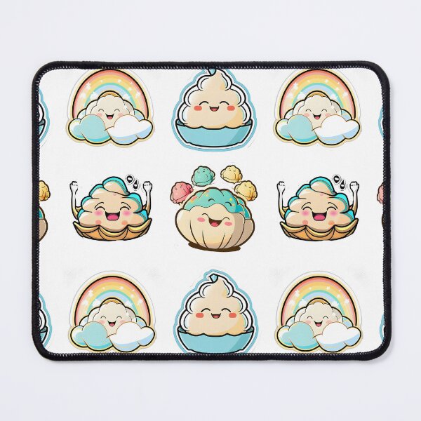 Item preview, Cute happy kawaii dumpling  designed and sold by KawaiiFoodArt.
