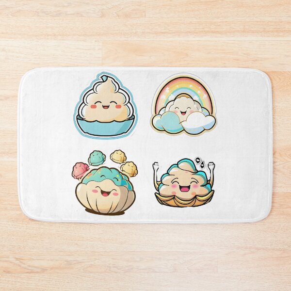Item preview, Cute happy kawaii dumpling  designed and sold by KawaiiFoodArt.