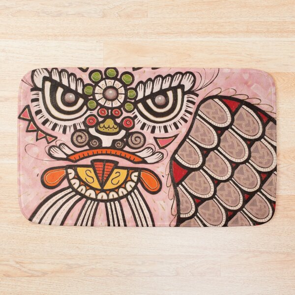 Item preview, Lion dance white abstract oil painting designed and sold by Yue Zeng Art Studio.