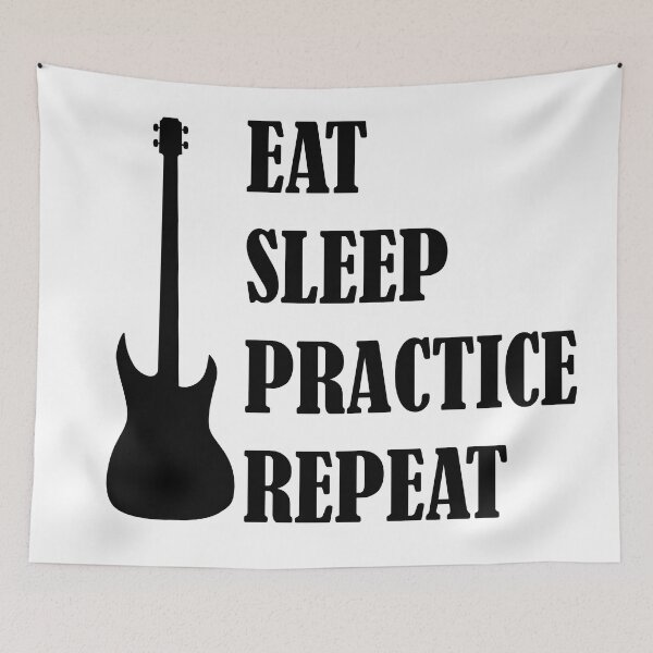 Item preview, Eat Sleep Practice Repeat: Bass designed and sold by GeneticRambles Shop.