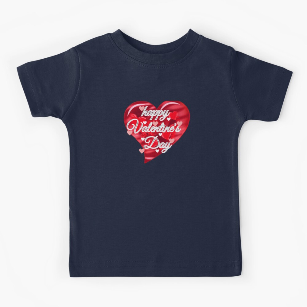 KIJBLAE Rollbacks Men's T-Shirt Happy Valentine's Day Heart Letter