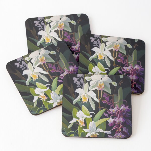 Item preview, Wild Orchids in the Jungle: An Impressionistic Close-Up designed and sold by PrintableAIDrea.