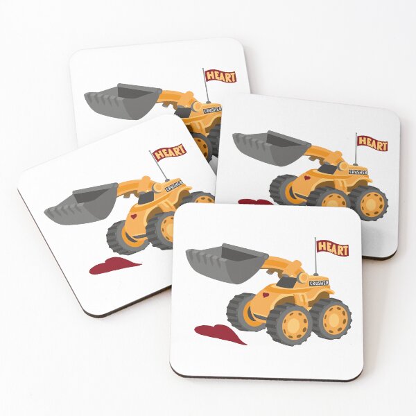 Item preview, Heart Crusher, Funny Kids digger truck | All hand drawn designed and sold by Giovanni-c.