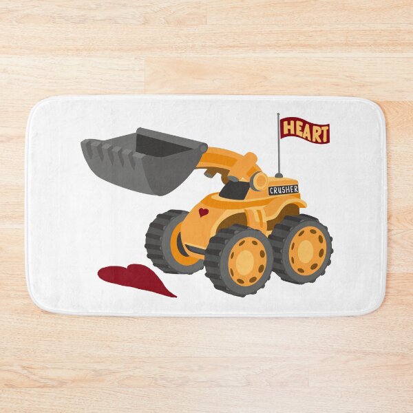 Item preview, Heart Crusher, Funny Kids digger truck | All hand drawn designed and sold by Giovanni-c.