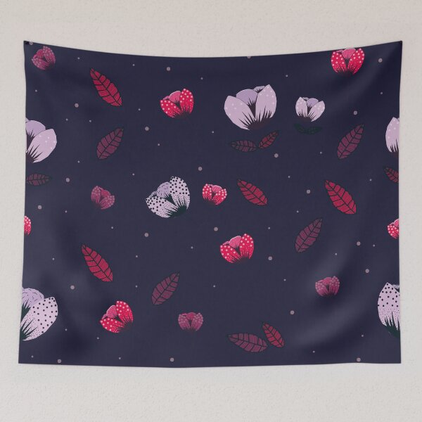 Item preview, blue floral designed and sold by SqueezeFashion.