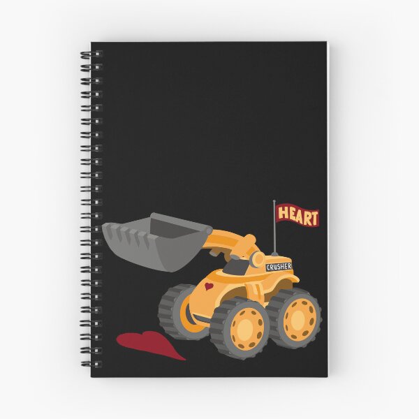 Item preview, Heart Crusher, Funny Kids digger truck | All hand drawn designed and sold by Giovanni-c.