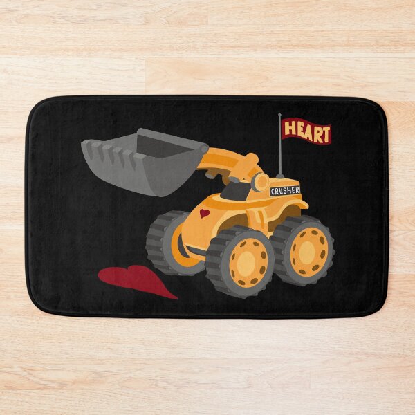 Item preview, Heart Crusher, Funny Kids digger truck | All hand drawn designed and sold by Giovanni-c.