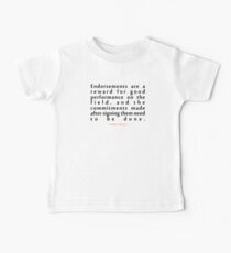 Endorsements are a..."Virat Kohli" Inspirational Quote Baby Tee