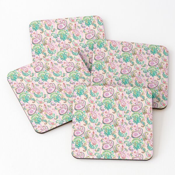 Item preview, Paisley pastel rose designed and sold by Alessandro Remo Mazzoni Remotextiles.