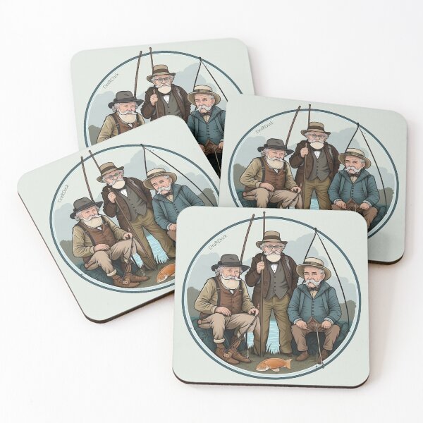 Item preview, old fishermen designed and sold by DraftDuck.