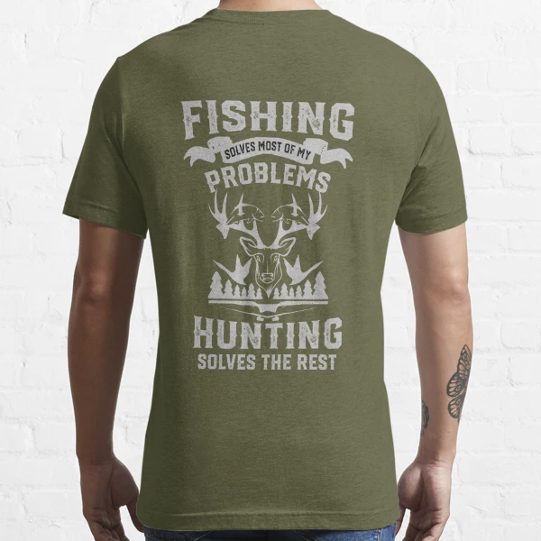 Funny Fishing and Hunting Essential T-Shirt for Sale by mrsmitful