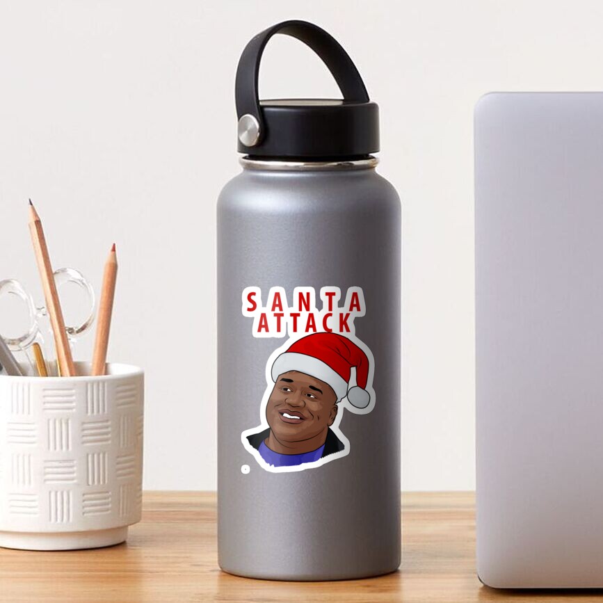 Santa Attack Sticker