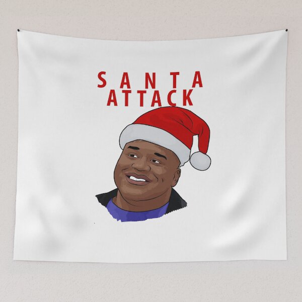 Item preview, Santa Attack designed and sold by bigbrawlerbrand.