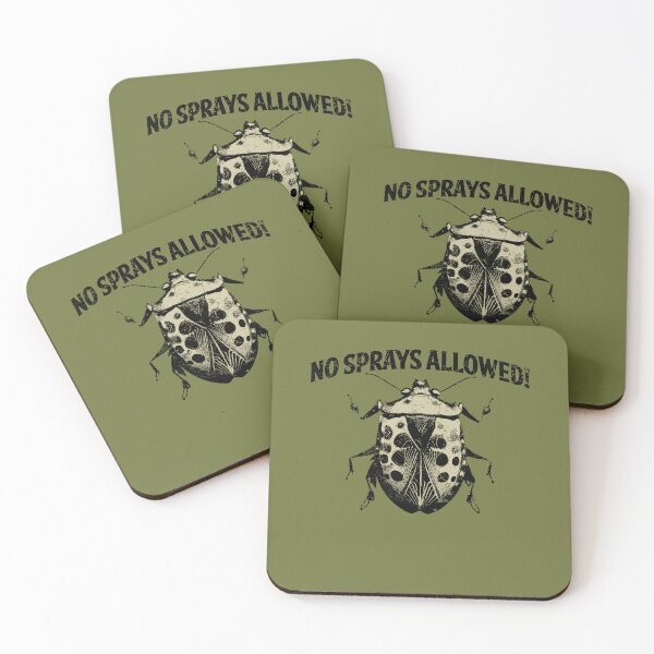 Item preview, No Sprays Allowed Stinky Bug designed and sold by MintaApparel.