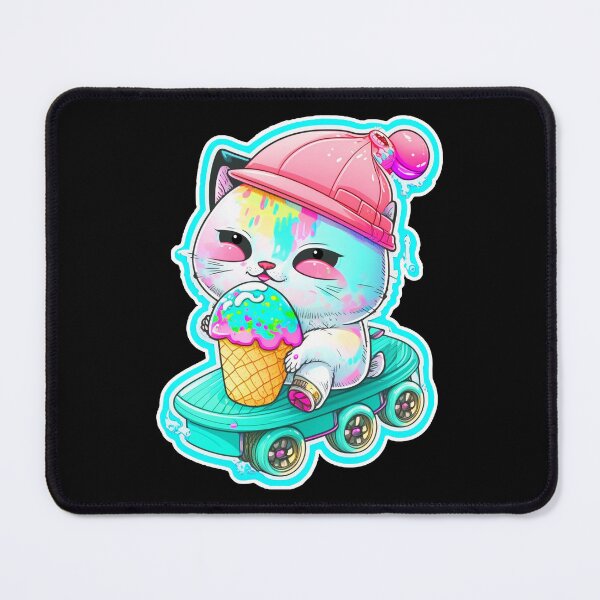 Item preview, Cat chibi kawaii colorful cartoon adorable animals sticer  designed and sold by FunArt4You.