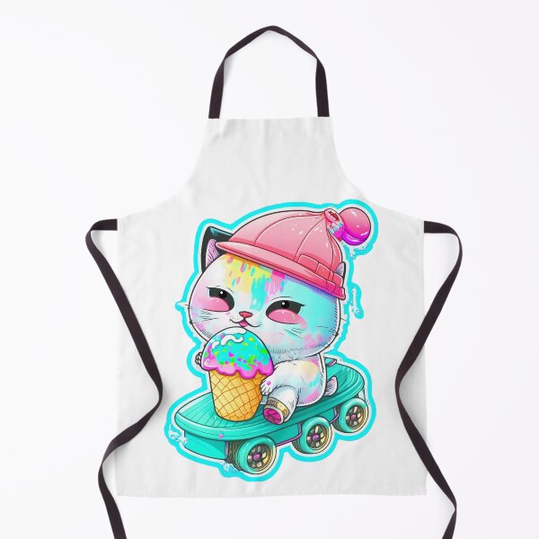 Item preview, Cat chibi kawaii colorful cartoon adorable animals sticer designed and sold by FunArt4You.