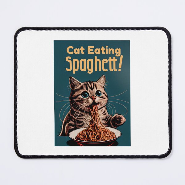 Item preview, Cat Eating Spaghetti meme designed and sold by EXproRIMENT.