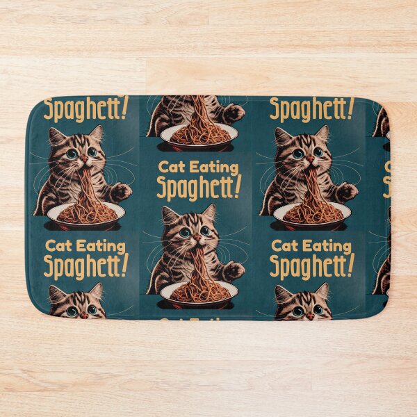 Item preview, Cat Eating Spaghetti meme designed and sold by EXproRIMENT.