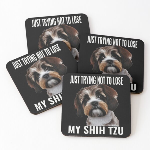 Item preview, Trying not to lose my Shih Tzu designed and sold by CottagePop.