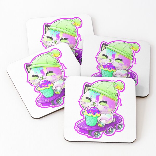 Item preview, Cat chibi kawaii colorful cartoon adorable animals sticer  designed and sold by FunArt4You.