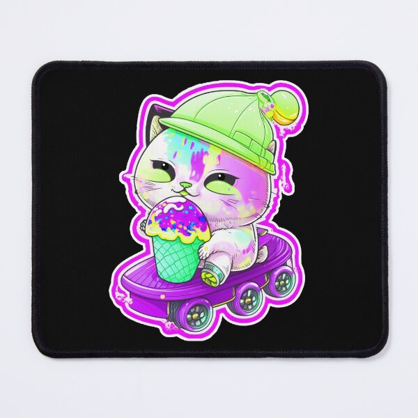 Item preview, Cat chibi kawaii colorful cartoon adorable animals sticer  designed and sold by FunArt4You.