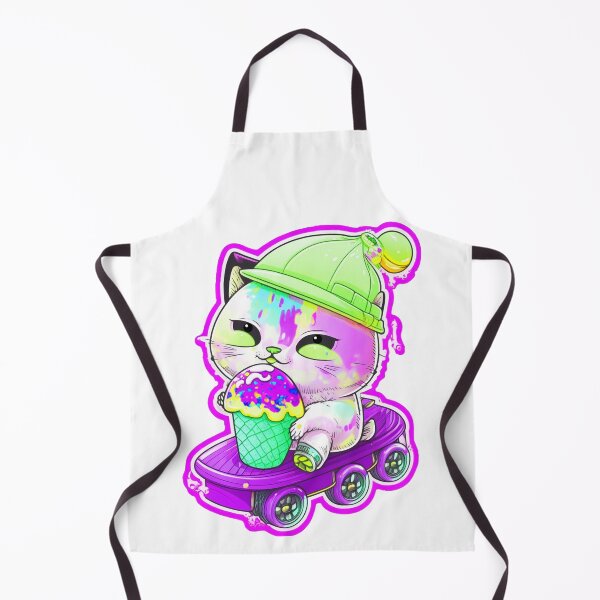 Item preview, Cat chibi kawaii colorful cartoon adorable animals sticer designed and sold by FunArt4You.