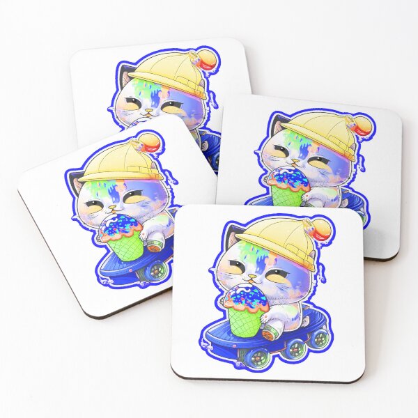 Item preview, Cat chibi kawaii colorful cartoon adorable animals sticer  designed and sold by FunArt4You.