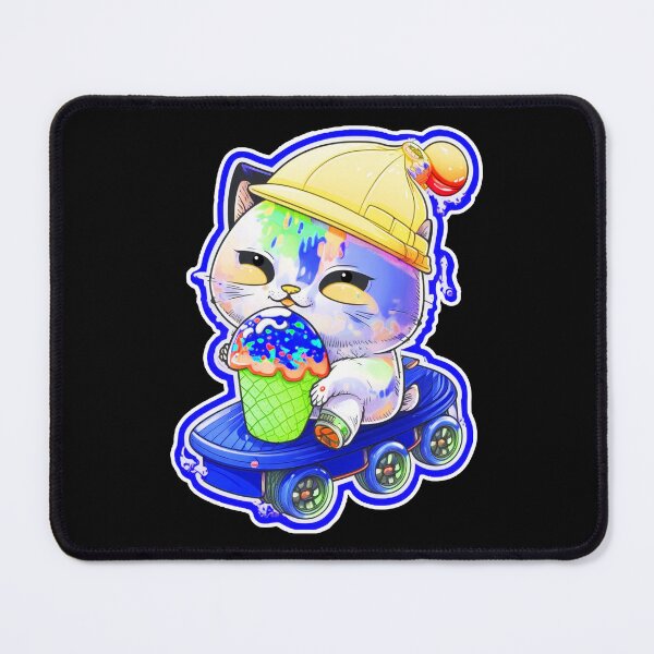 Item preview, Cat chibi kawaii colorful cartoon adorable animals sticer  designed and sold by FunArt4You.