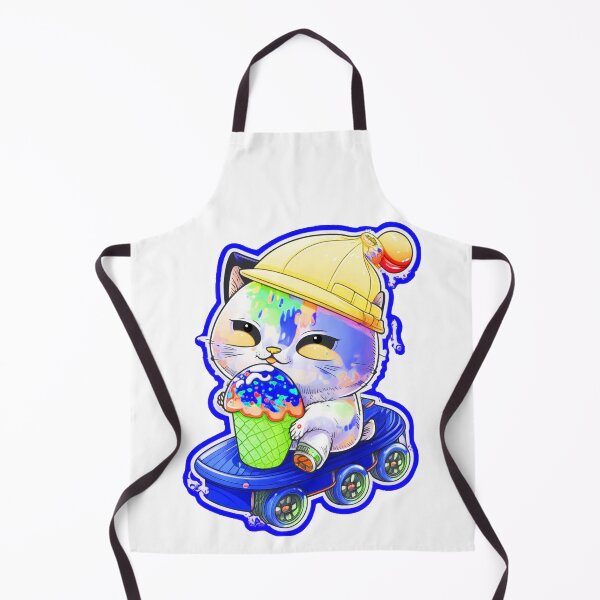 Item preview, Cat chibi kawaii colorful cartoon adorable animals sticer designed and sold by FunArt4You.