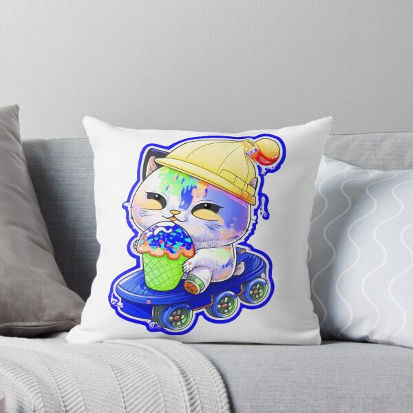 Item preview, Cat chibi kawaii colorful cartoon adorable animals sticer  designed and sold by FunArt4You.